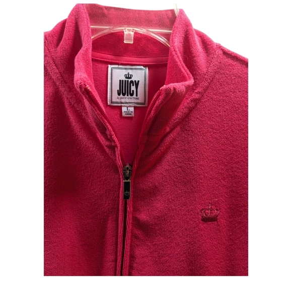 Women's JUICY COUTURE Watermelon Full Zip Jacket Size L NWT $65.00 - Picture 6 of 7